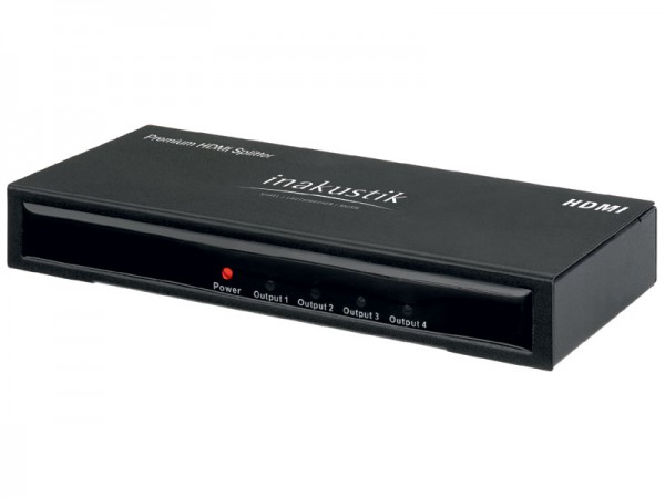 InAkustik Premium HDMI Splitter 1 auf 4 High Speed 3D