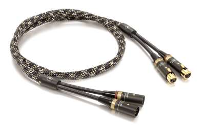 ViaBlue NF-S1 CABLE RCA QUATTRO ARGENT (Version Stéréo) 1 Mètre